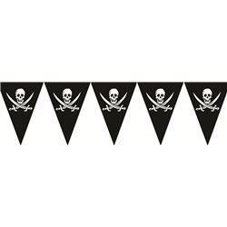 Guirlande 10 Fanions à Motif Pirate