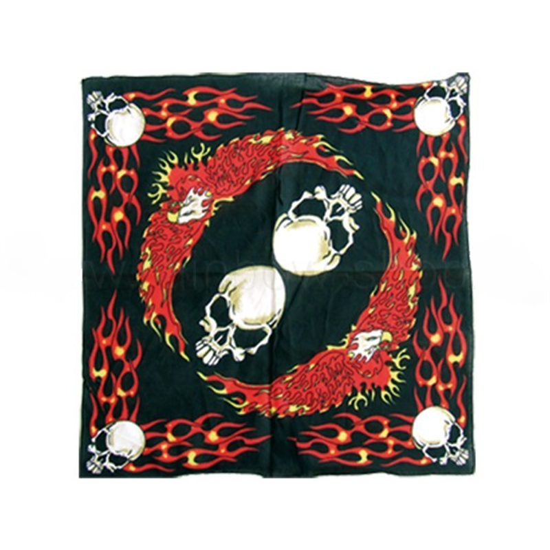 Bandana Flammes à Motif 6 Crânes