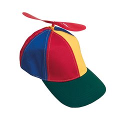 Casquette de Clown Multicolore à Hélice