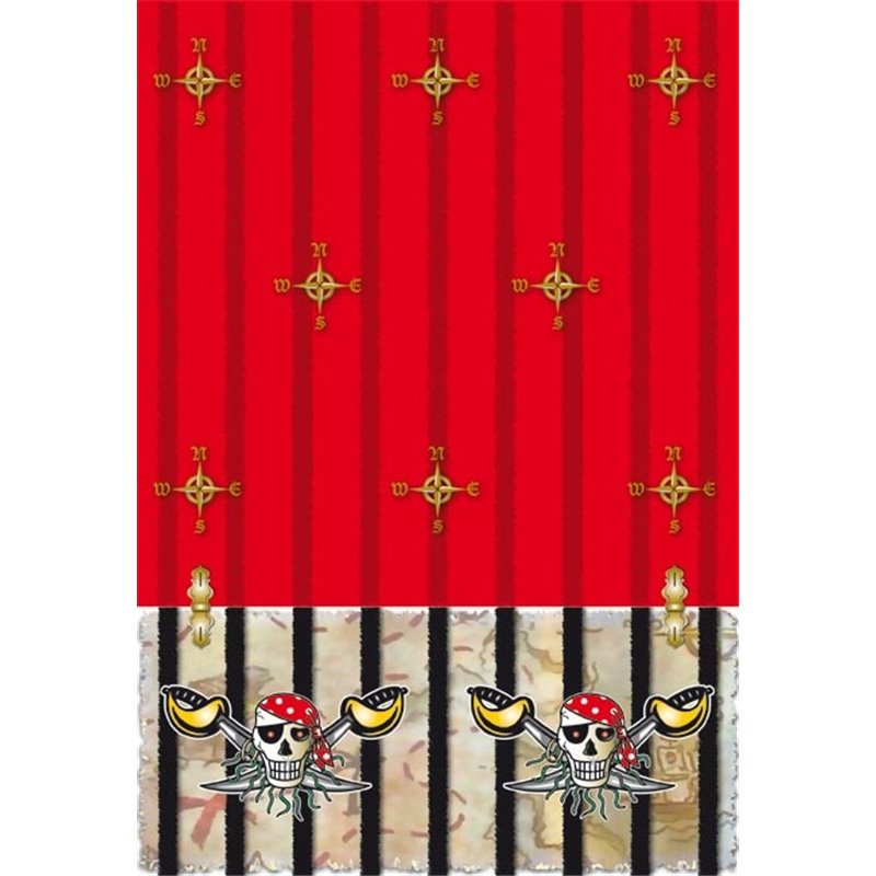 Nappe de Table Red Motif Pirate