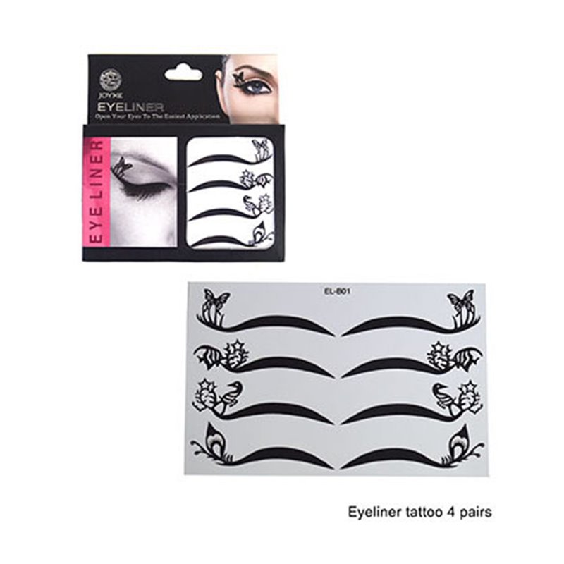 Lot de 4 Tatouages Style Eye-Liner