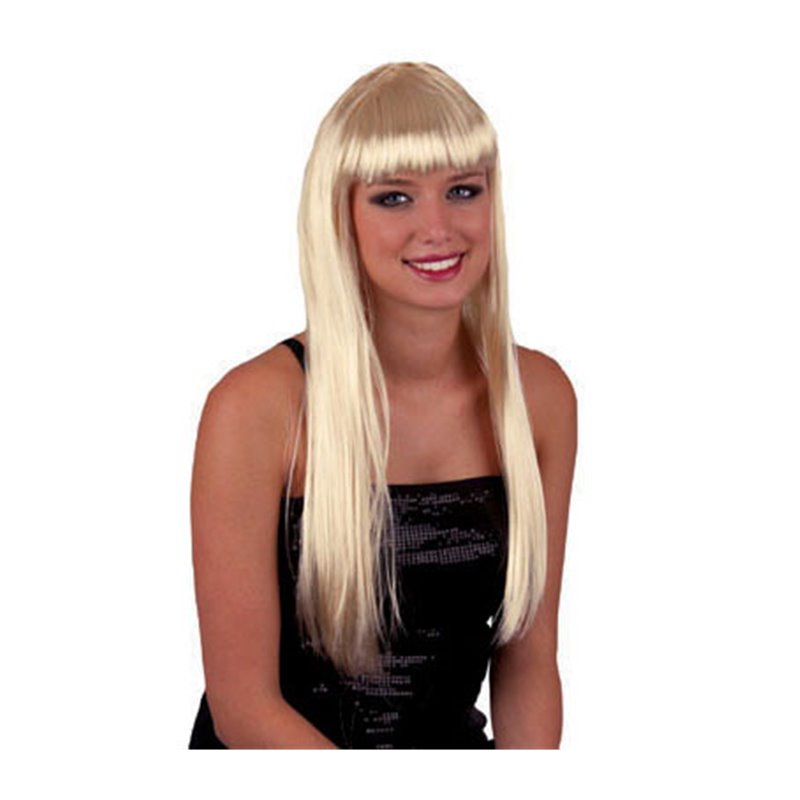 Perruque Cheveux Longs Pretty Pony Blond Platine
