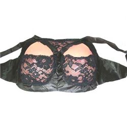 Poitrine Postiche avec Faux Soutien-Gorge Noir