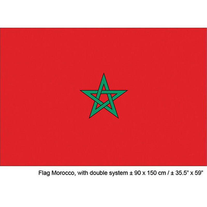 Drapeau Maroc Supporter d'Equipe Patriotisme