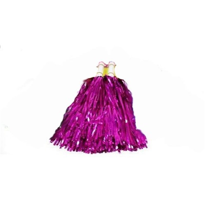 Paire de Pompons Pom Pom Girl Fuchsia avec Poignée