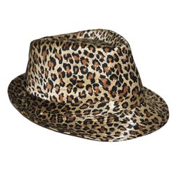 Chapeau tribly imprimé léopard