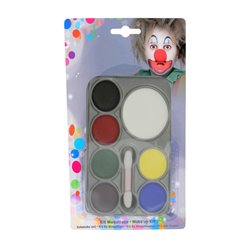 Palette de maquillage à l'eau pour visage 7 couleurs