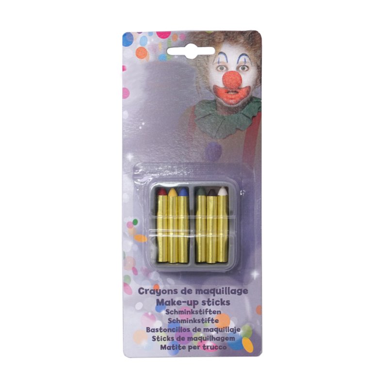 Set crayons de maquillage 6 couleurs