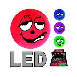 Balle lumineuse Smiley à LED 5cm