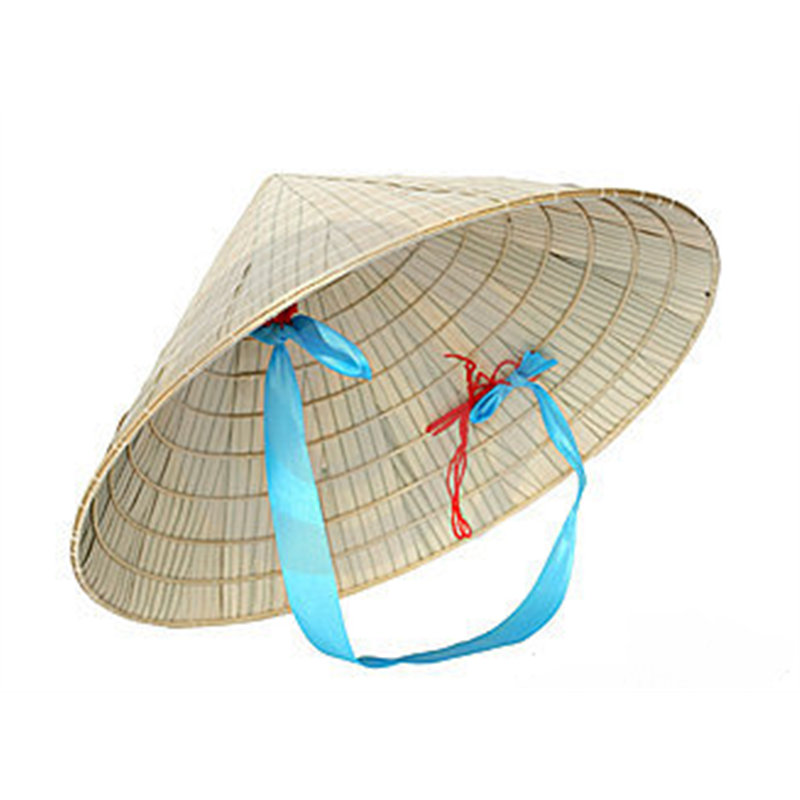 Chapeau de paille en cône Asiatique