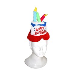 Serre-tête "Happy Birthday" en mousse 32cm