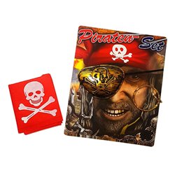 Kit tête de pirate 3 pièces