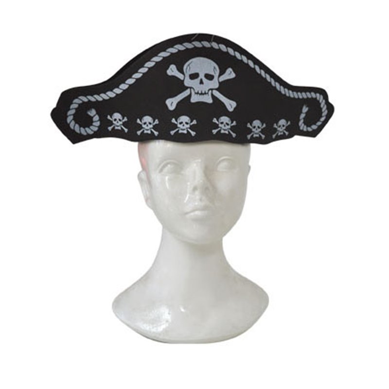 Chapeau de pirate tête de mort