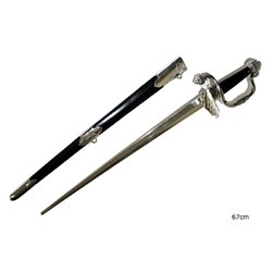 Épée de chevalier avec son fourreau 67cm