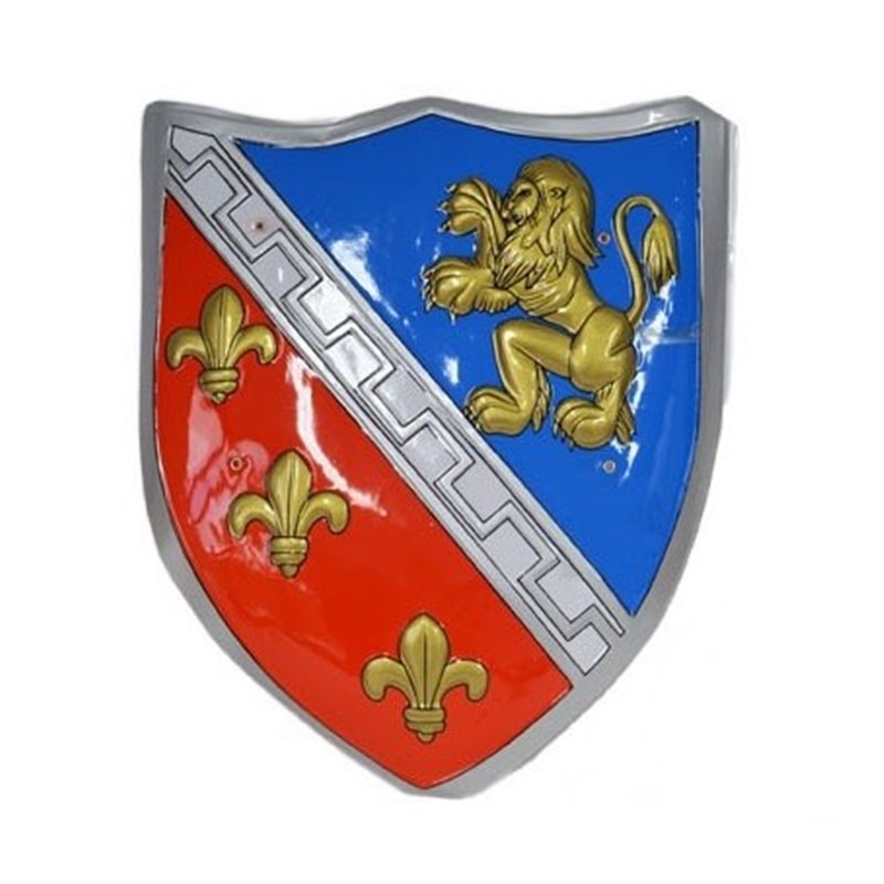 Bouclier de chevalier avec fleur de lys