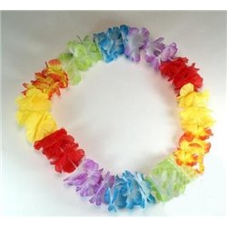 Collier fleurs multicolore EPAIS