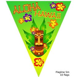 Guirlande à fanions "Aloha" 5m