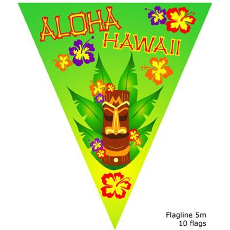 Guirlande à fanions "Aloha" 5m