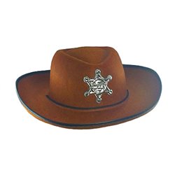 Chapeau de cowboy avec étoile Shérif