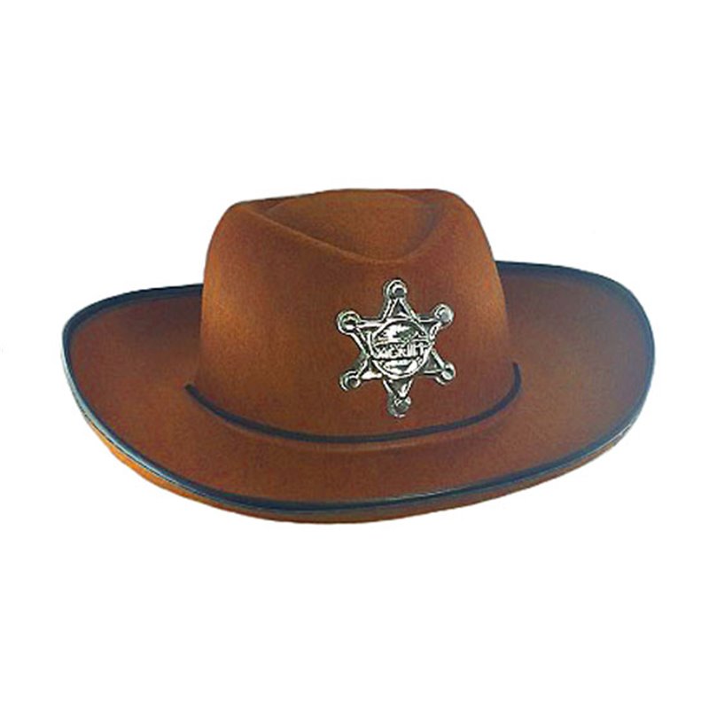 Chapeau de cowboy avec étoile Shérif