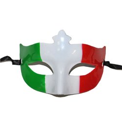 Masque loup drapeau Italie