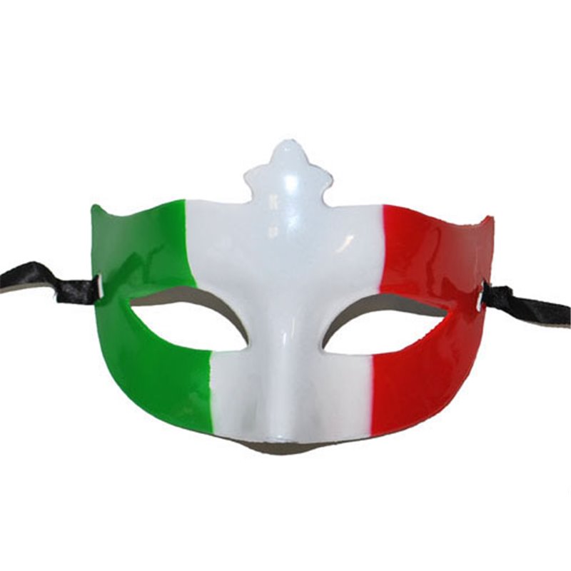 Masque loup drapeau Italie