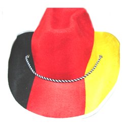 Chapeau cowboy drapeau Allemagne