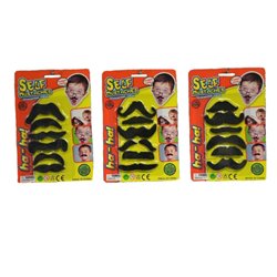 Lot de 6 moustaches variées