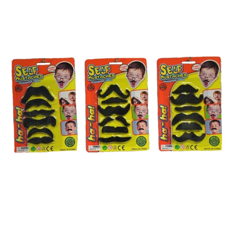 Lot de 6 moustaches variées