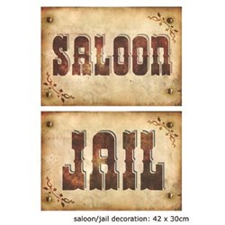 Panneau saloon / jail 
