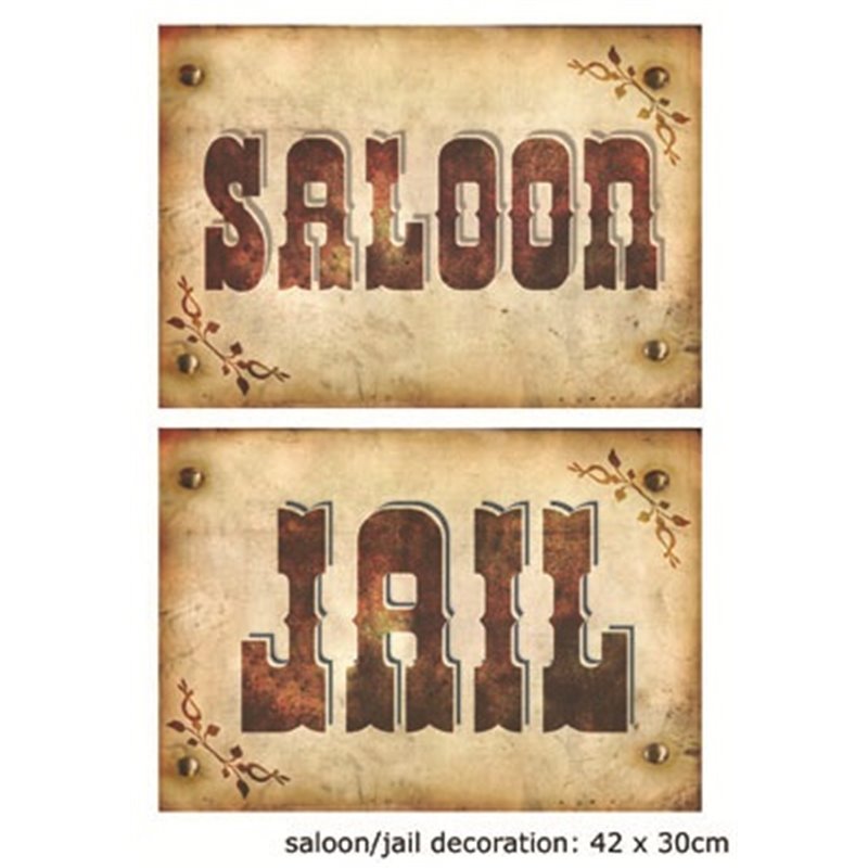 Panneau saloon / jail 