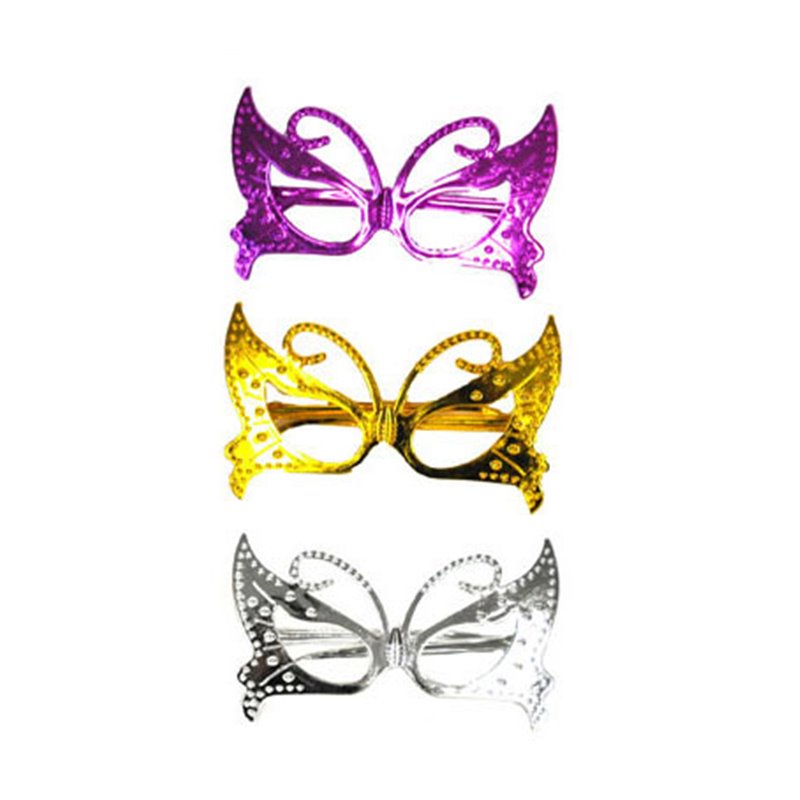 Lunettes papillon fantaisie métallisé