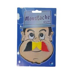 Déguisement - Blister de 6 fausses moustaches assorties - Noir