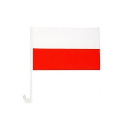 Drapeau POLOGNE pour voiture 30*45cm