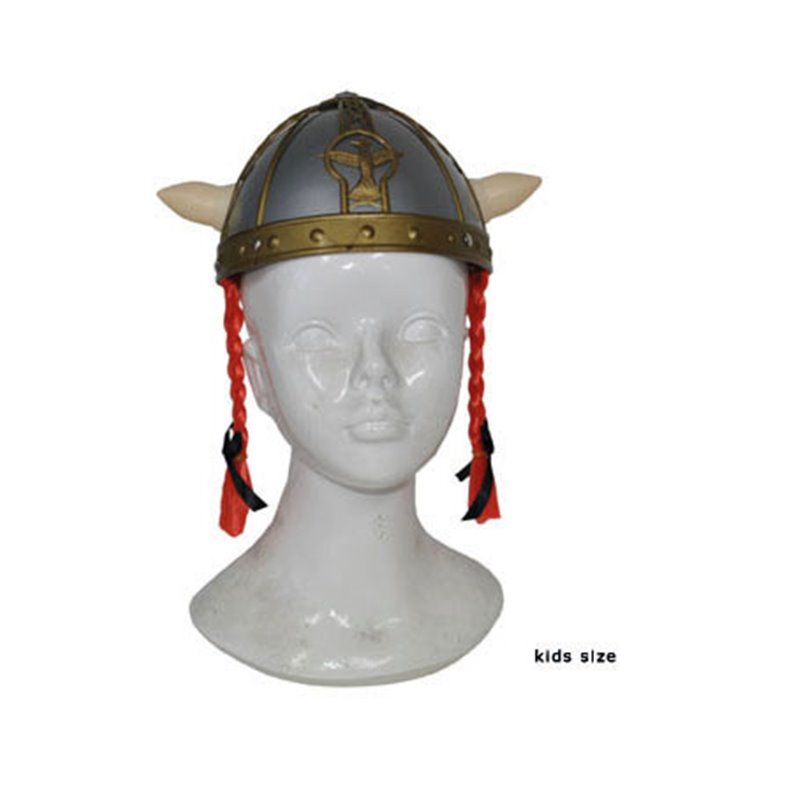 Casque de gaulois avec nattes