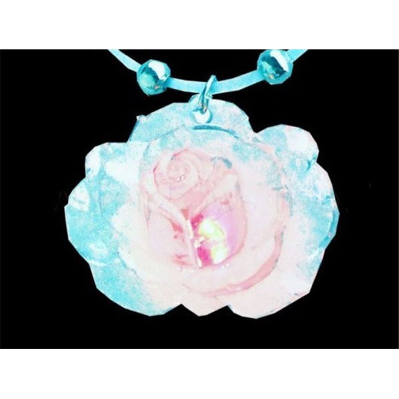 Pendentif LED lumineux rose bleue