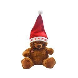 BONNET NOEL ENFANT LUMINEUX PELUCHE EPAISSE