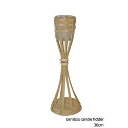 Lampe Torche de Table en Bambou