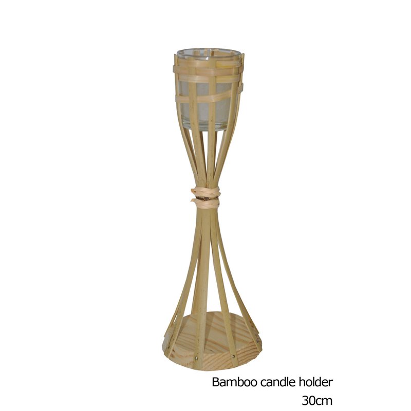 Lampe Torche de Table en Bambou