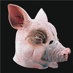 Masque de cochon en latex