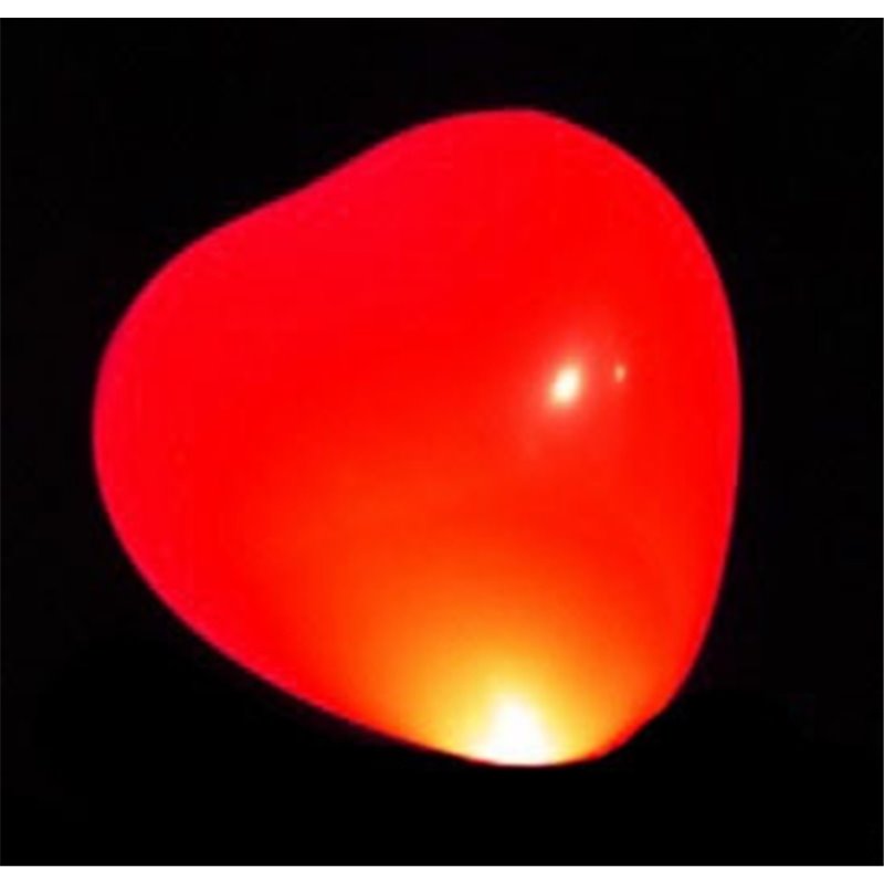 Ballon Led Coeur Rouge (lot de 5)