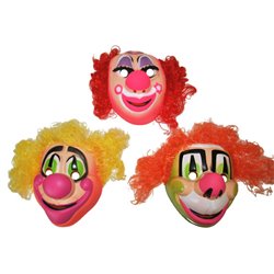 Masque Coque de Clown avec Cheveux