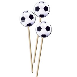 Lot de 8 Piques Apéritifs Ballon de Foot