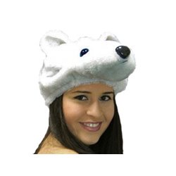 Bonnet Peluche Ours Blanc