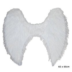 Ailes d'Ange en Plumes 65 cm Blanc