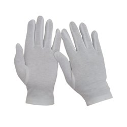 Paire de Gants Blancs Satinés