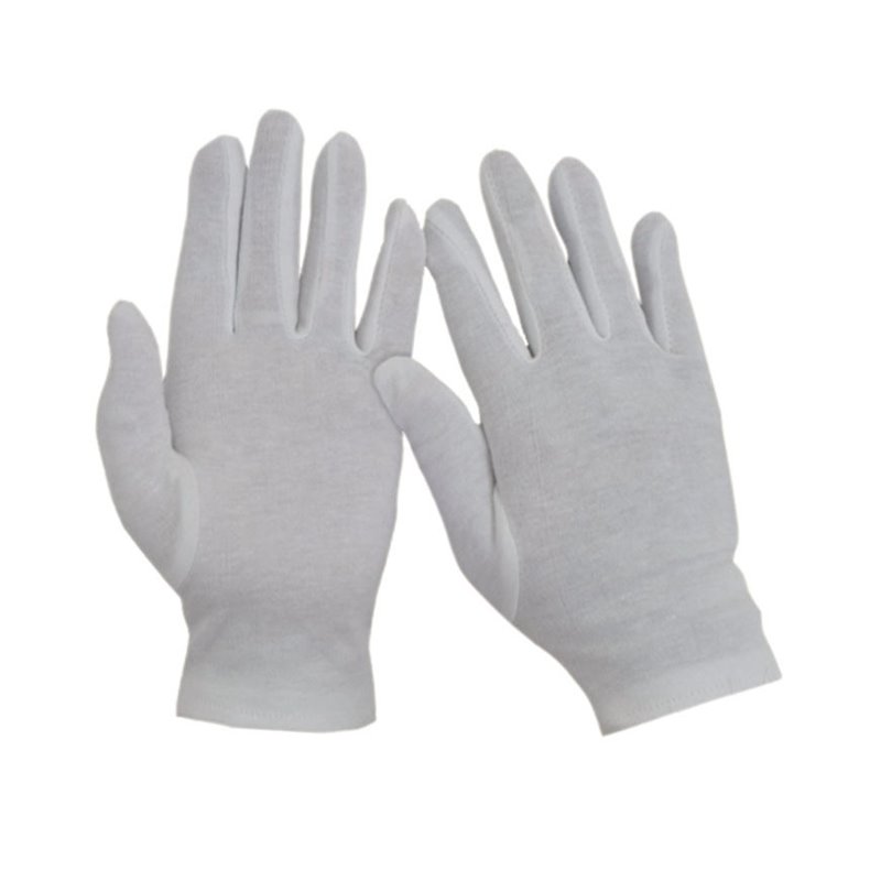 Paire de Gants Blancs Satinés