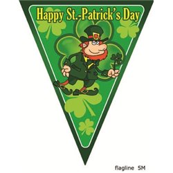 Guirlande avec 10 Fanions Saint Patrick