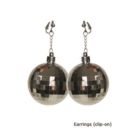 Boucles D'oreilles Clips VINTAGE Années 50 - Verre Noir Facetté Type Jais - Authentique