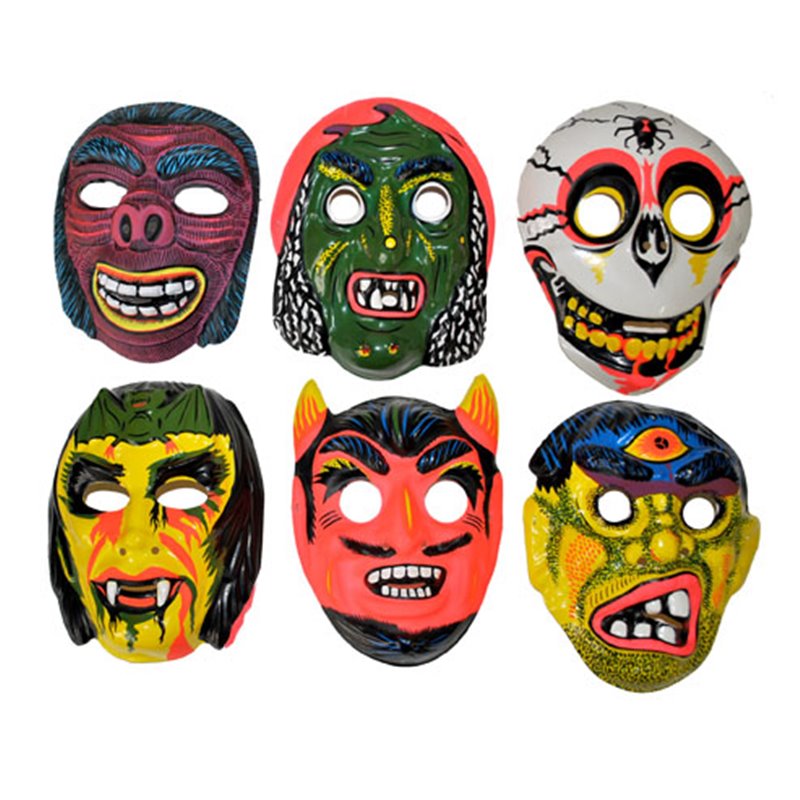 Masque Coque Bariolé d'Horreur pour Enfant